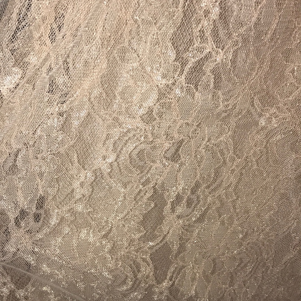 Light Pink Lace and tulle Midi Skirt - Picture 2 of 4